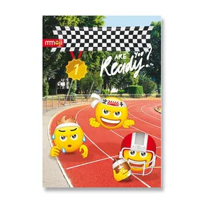 Iskolai füzet Emoji A5, vonalas, 40 lapos, motívumkeverék
